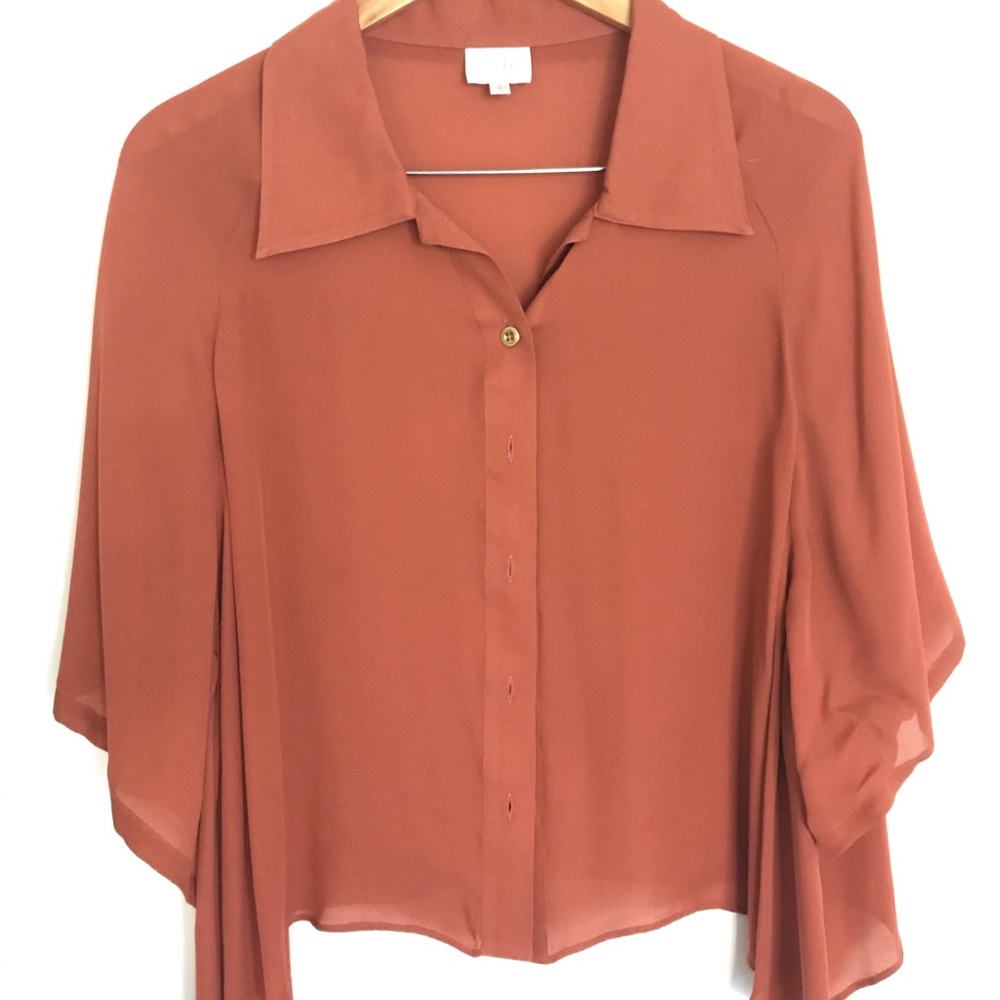 Flowy cropped blouse by Parker